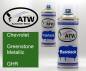 Preview: Chevrolet, Greenstone Metallic, GHR: 400ml Sprühdose + 400ml Klarlack - Set, von ATW Autoteile West.